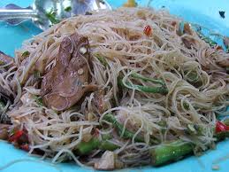 สูตรอาหารเจ – บะหมี่เจผัดผักกระเฉด